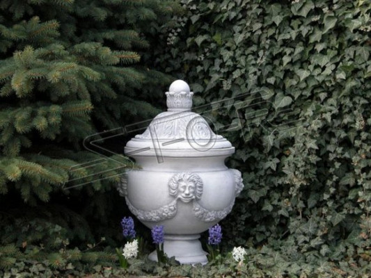 Conception de pot de fleur pot de plante de dessus de vase de figures de pots visage sculpture