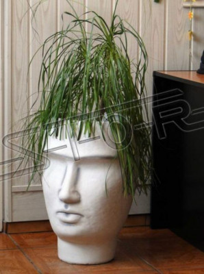 Conception de pot de fleur dessus pot de plante vase figure décorative pots sculpture de visage