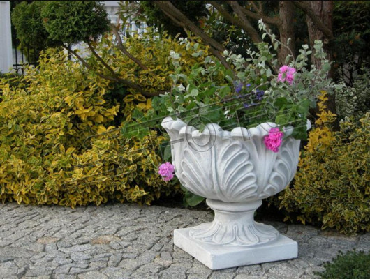 Conception de pot de fleur haut pot de plante vase pots décoratifs figure visage sculpture