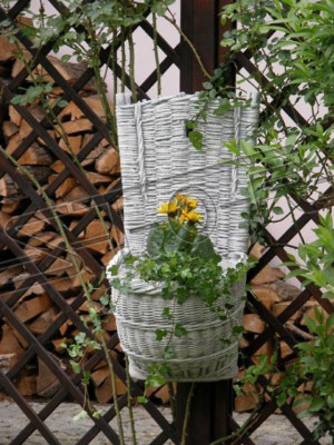 Conception pot de fleur haut pot de plante récipient pots figure décorative sculpture de visage