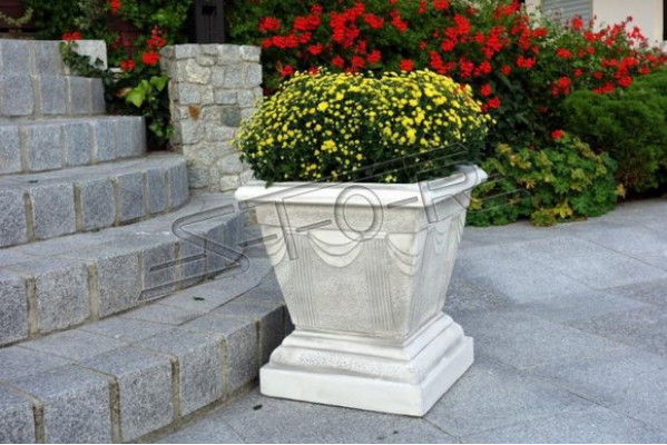 Conception pot de fleur pot supérieur pot de plante vase pots figure visage sculpture décorative