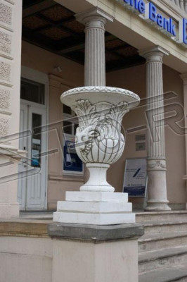 Conception de pot de fleur pot de plante vase pots figure visage sculpture