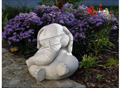 Conception Figure Éléphant Sculpture Figures Sculptures Statues Statue Blanche Caricature