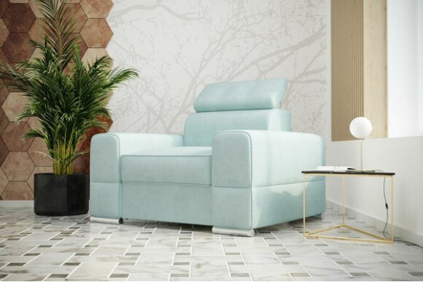 Conception Chaise Fauteuil de luxe Canapé 1 place Salon TV Chaise Longue Sofa Cuir Textile