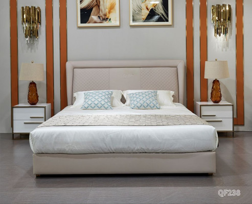 Lit rembourré de designer Lit Lits Lit en cuir Lit double Lit de mariage Lit de designer nouveau