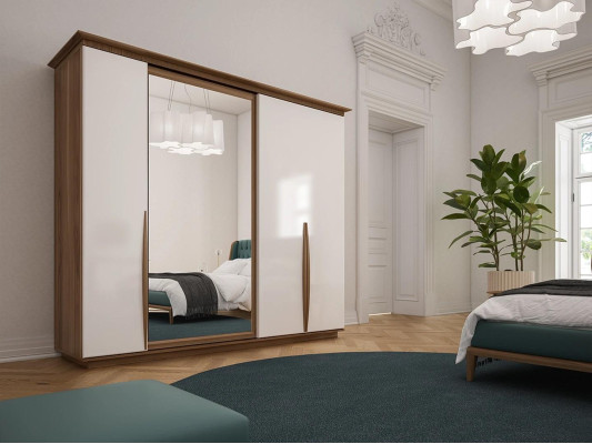Garde-robe Luxe Armoire de chambre moderne Design de meubles en bois neuf