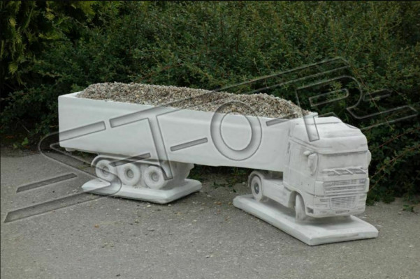 Statue de designer Figurines Camion de figures Camion de sculptures de jardin Sculpture