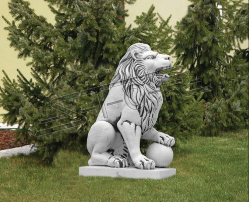 Noble Chevalier Statue de Lion Statue Sculpture Figurines Sculptures Jardin