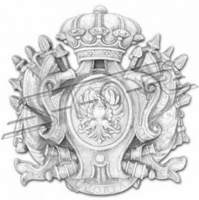 Noble blason décoratif murs de maison sculpture de jardin figurines sculptures