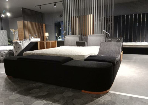 Mobilier de chambre coloré meubles colorés n Lits Lits Noir Lit Moderne.