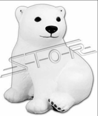 Figurine d'ours polaire de 21 cm statue d'ours décoration de jardin figures statues décoration