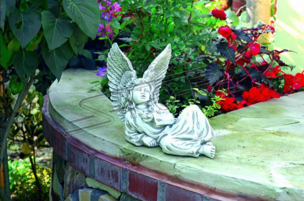 Ange 27cm Design Figur Skulptur Figure Statue Figuren Dekorative Statuen de Jardin