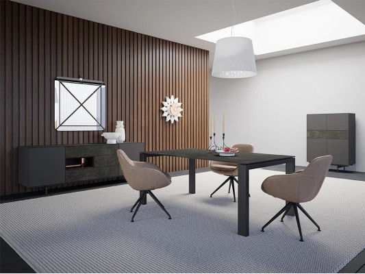 Salle à manger Table à manger Mobilier de luxe Conception de table Mobilier de style moderne nouveau