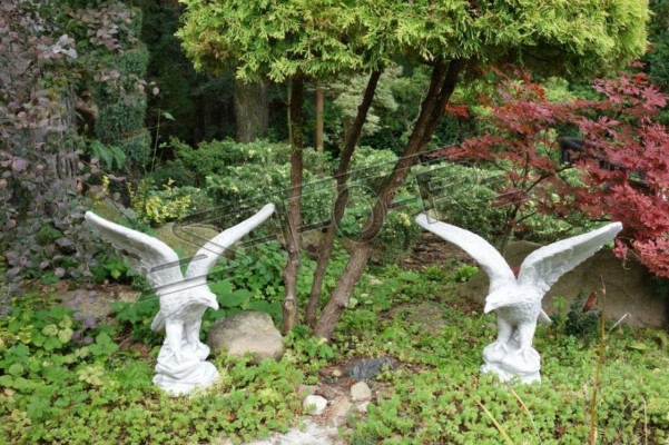 Figure Aigle Statue de Jardin Décoration Sculpture Sculptures Figures Statues
