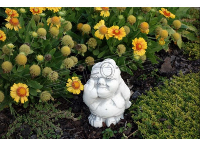 Statue de chiffre Décoration de jardin Doigt puant Doigt du milieu Statues blanches