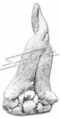 Décoration de jardin statuette de furet en fer sculpture figurines sculptures designer