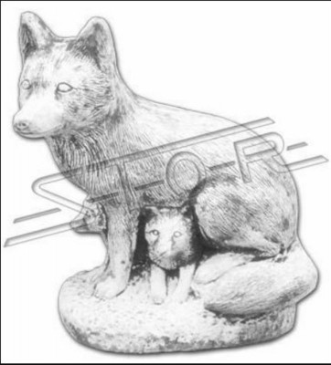 Décoration de jardin statue renard sculpture figures sculptures figure de designer