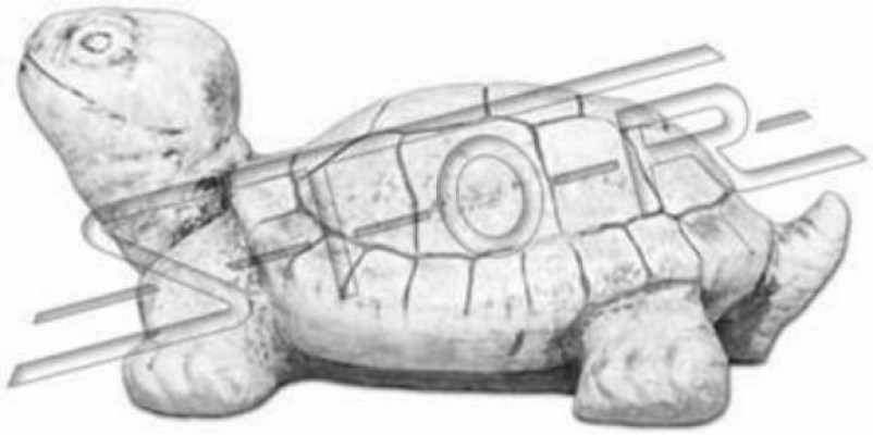 Décoration de jardin statue tortue sculpture figurines sculptures design figure