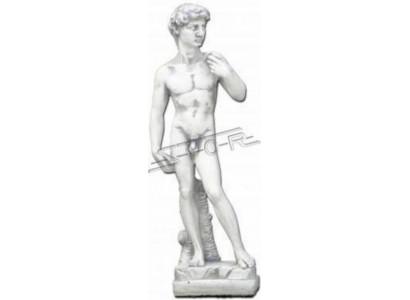 Décoration de jardin 59cm David Terrasse Figurine de pierre Sculpture décorative immédiatement