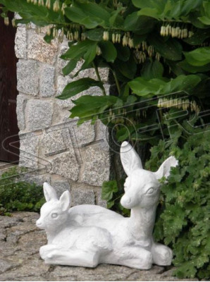 Décoration de jardin Bambi Figurines en pierre de terrasse Figure Statue décorative