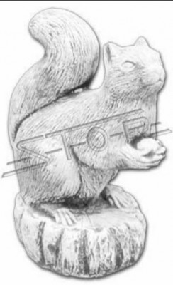 Décoration de jardin Décoration écureuil Figurines en pierre de patio Statue