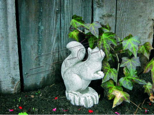 Décoration de jardin Décoration écureuil Figurines en pierre de patio Statue