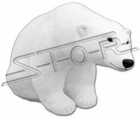 Décoration de jardin Statue d'ours polaire Sculpture Figures Sculptures Designer