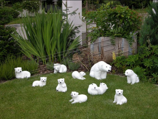 Décoration de jardin Statue d'ours polaire Sculpture Figures Sculptures Designer