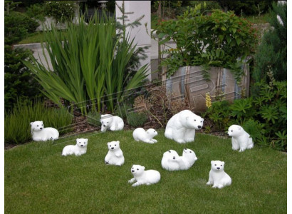 Décoration de jardin Statue d'ours polaire Sculpture Figures Sculptures Designer