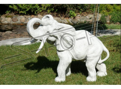 Décoration de jardin Éléphant Patio Figures en pierre Figure Statue décorative