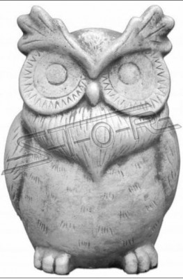 Décoration de jardin Chouette Figurines en pierre décoratives de patio Statues de la nature