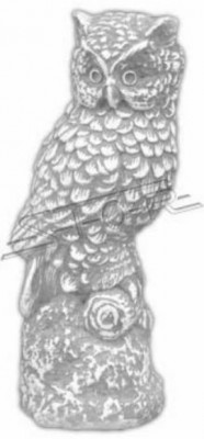 Décoration de jardin Chouette Nature Patio Figurines en Pierre Statue Décorative