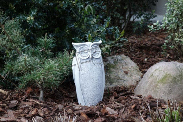 Décoration de jardin Chouette Patio Figurines en pierre Figurine décorative Statuette de la nature