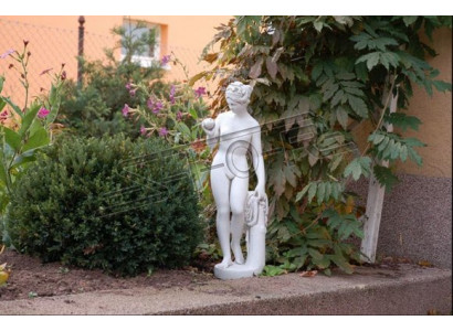 Décoration de jardin Femme 61cm Figurine en pierre pour décoration de terrasse