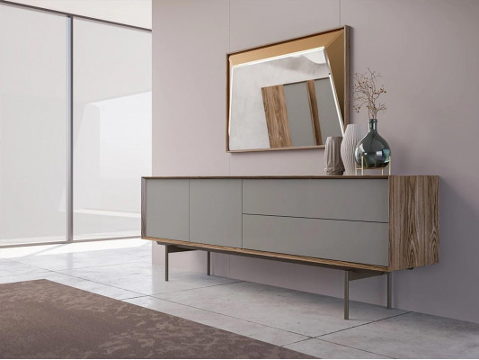 Buffet de salle à manger complet avec miroir Design Mobilier en bois Cabinet Meubles
