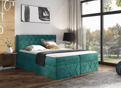 Lit rembourré de designer de luxe nouveau lit de designer lits de lit nouveau 160x200cm sommier à ressorts ensachés nouveau