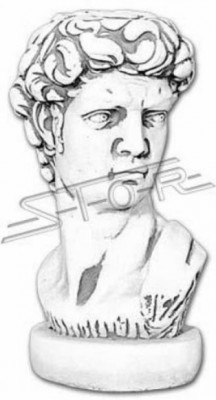 Adam Bust Skulptur Design Figur Statue Garten Figuren Statuen  Adam Bust Sculpture Design Figure Statue Garden Figures Statues