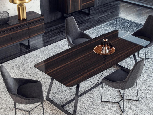 Table de salle à manger de luxe 4x chaises salle à manger Ensemble complet de nouveaux meubles Design moderne 5 pièces