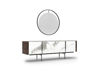 Salle à manger de luxe Buffet moderne avec miroir Design Ameublement nouveau