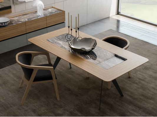 Ensemble de salle à manger de luxe 8 pièces Table à manger complète Chaises Buffet avec 2 miroirs neufs