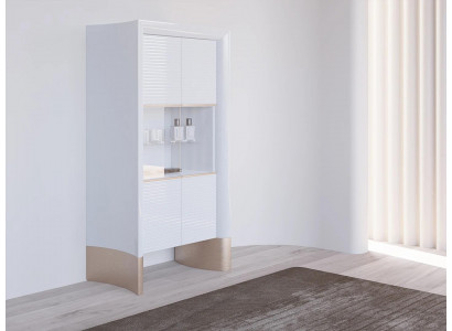 Vitrine de meubles de luxe Design Armoire en bois Vitrines de salle à manger Nouveau en verre