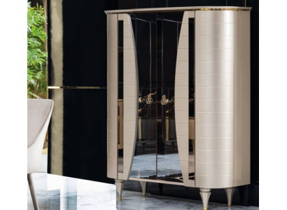 Armoires Vitrines en bois Armoire en verre Armoire en bois massif Vitrine Salon Meuble Bahut