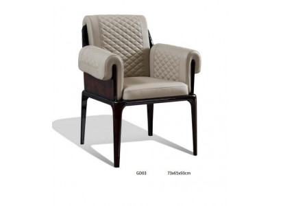 Chaise nouvelle et moderne design créatif Mobilier de luxe Chaises de salle à manger en bois cuir