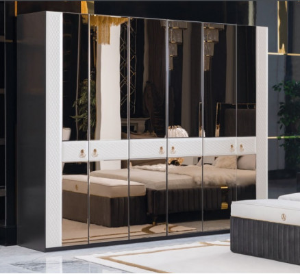 Armoire de chambre en bois Mobilier de style italien Armoires de cuisine Armoire neuve