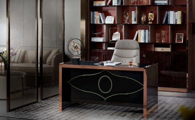 Armoire de bureau en bois marron Salle d'étude Marron Mobilier de design moderne Luxe Armoire