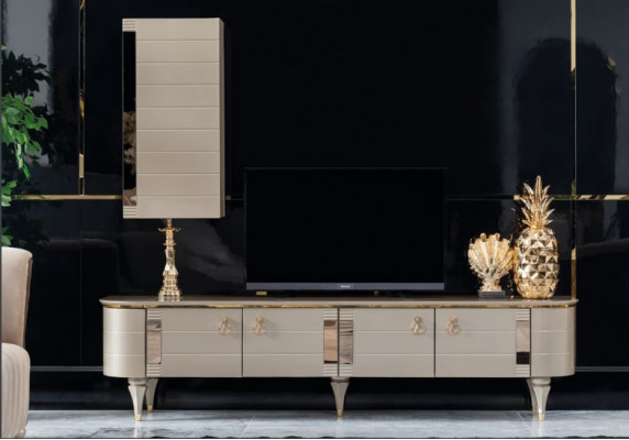 Sideboard Armoire Murale Moderne en bois Ensemble de meubles TV.