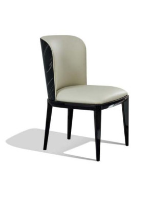 Chaise en cuir, bois de lait neuf Créatif Design moderne de luxe de salle à manger.