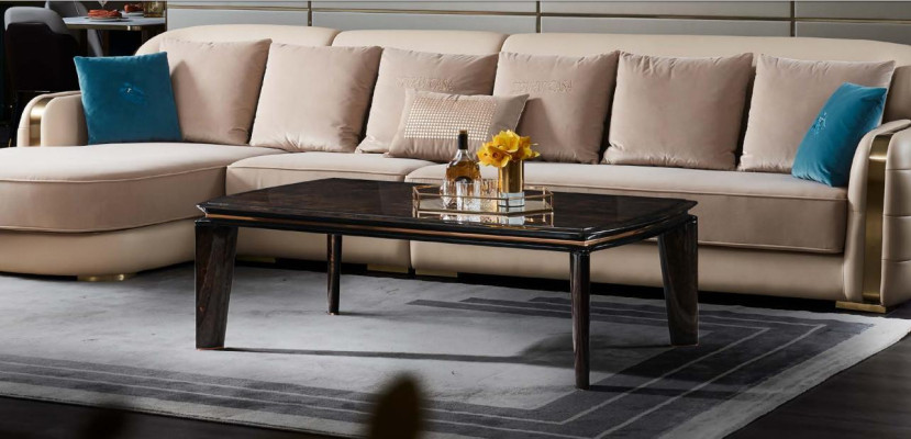Table basse Salon Bois Design moderne Mobilier de luxe Table Tables