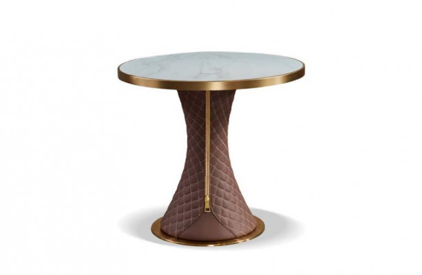 Table basse en marbre blanc nouvelle Table d'appoint Design moderne Mobilier de luxe.