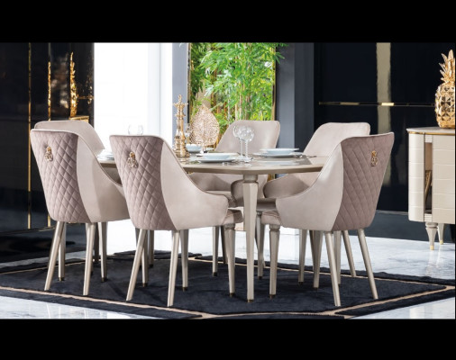 Meubles Salle à manger Tables Ameublement Table à manger de luxe Table en bois massif Tables à manger